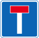 No trough road for vehicles road sign