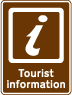 Tourist information point sign