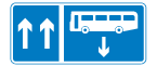 Contra-flow bus lane 