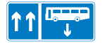 Contra-flow bus lane