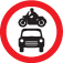 No motor vehicles