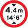 No vehicles over height shown