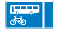 With-flow bus and cycle lane