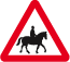 Accompanied Horses Road Sign