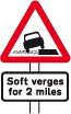 Soft verges road sign